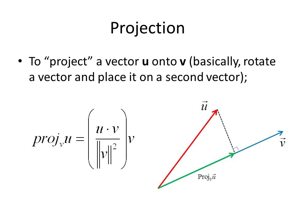 Visualization of the vector projection. (vectorified.com)